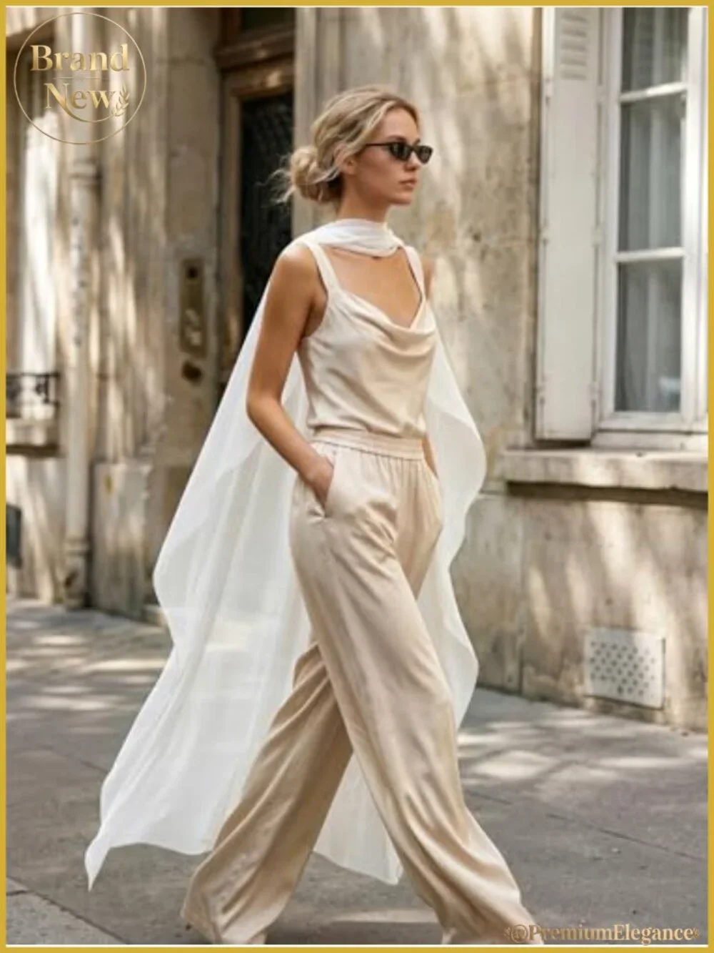Womens Sheer Chiffon Cape Shawl Pearl Button Formal Wedding Cover Up